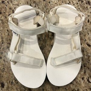 Teva Original Universal Bright White Platform Sandals Womens Size 7
